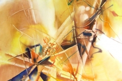 ZONE OF LIGHT.2007, watercolor on paper  120 x 120cm